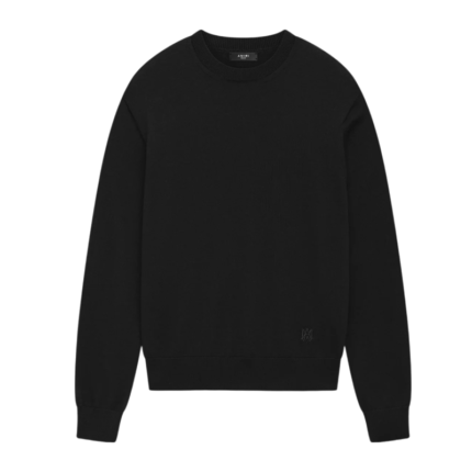 AMIRI LONG SLEEVE CREW-BLACK