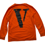 Vlone Crewneck Orange sweatshirt - Image 2