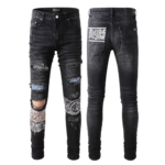 AMIRI 22AW MX1 Bandana Skinny Fit Jeans - Image 14