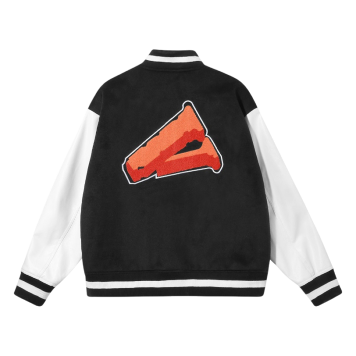 Black VLONE Baseball Bomber Jacket - Image 2