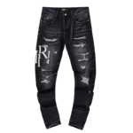 Amiri Logo Printed Slim Jeans