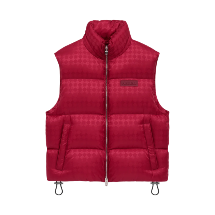 MA QUAD JACQUARD DOWN GILET - Image 5