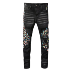 Amiri Painted Stretch Denim Jeans