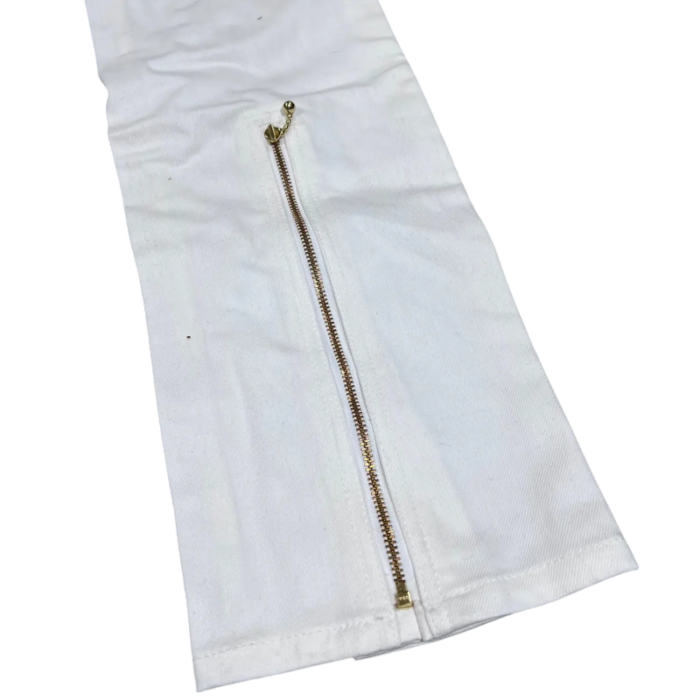 NEW VLONE WHITE ZIPPERED JEAN - Image 9