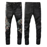 Amiri Painted Stretch Denim Jeans - Image 17