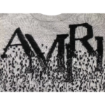 Amiri Men's Black white staggered Gradient Sweater - Image 8