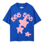 Sp5der Wordwide Star blue T-Shirt
