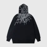 Sp5der Heavy Web Hoodie In Black - Image 2