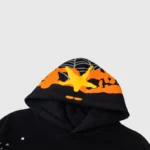 Sp5der Heavy Web Hoodie In Black - Image 4