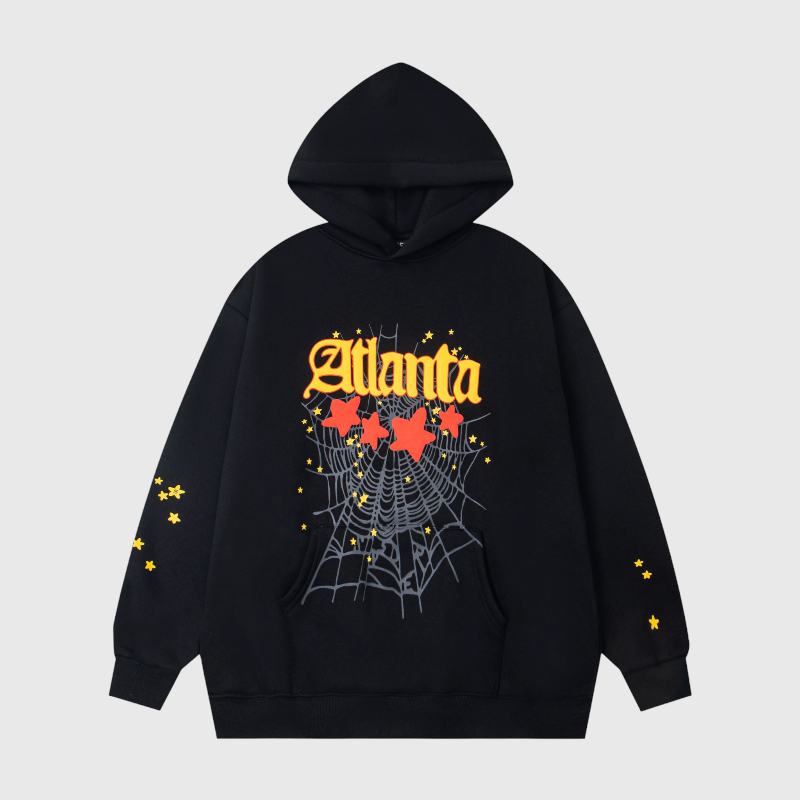 Sp5der Atlanta Star-Print Hoodie