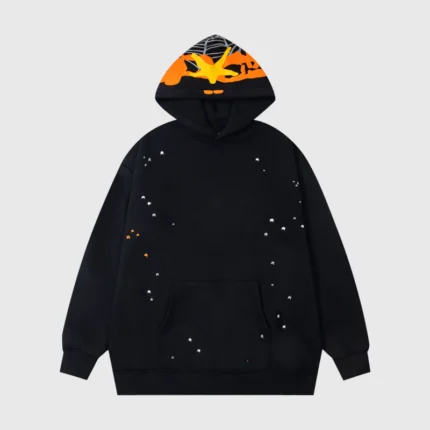 Sp5der Heavy Web Hoodie In Black