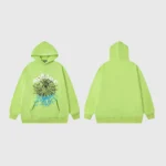 Sp5der OG Web V2 Hoodie Green - Image 3