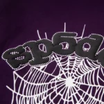 Sp5der Web Hoodie In Purple - Image 5