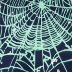 Sp5der OG Web Hoodie in Navy Blue - Image 7