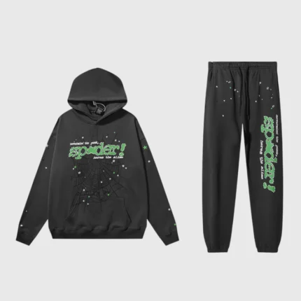 Sp5der Punk V2 Tracksuit "Black"