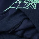 Sp5der OG Web Hoodie in Navy Blue - Image 8