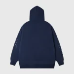 Sp5der OG Web Hoodie in Navy Blue - Image 2