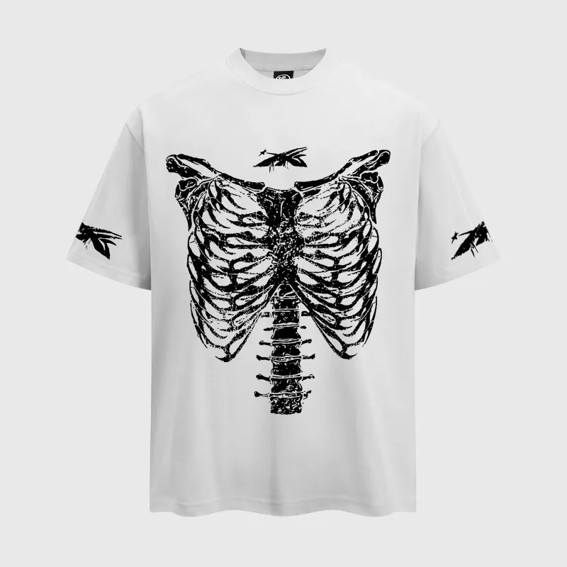hellstar-barbed-wire-rib-cage-white-t-shirt.webp Hellstar Barbed Wire Rib Cage T-shirt - Image 1