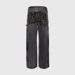 Hellstar Black Denim Ripped Pants - Image 2