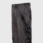 Hellstar Black Denim Ripped Pants - Image 4