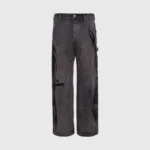Hellstar Black Denim Ripped Pants