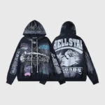 Hellstar Black Graphic Print Tracksuit - Image 4