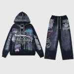 Hellstar Black Graphic Print Tracksuit