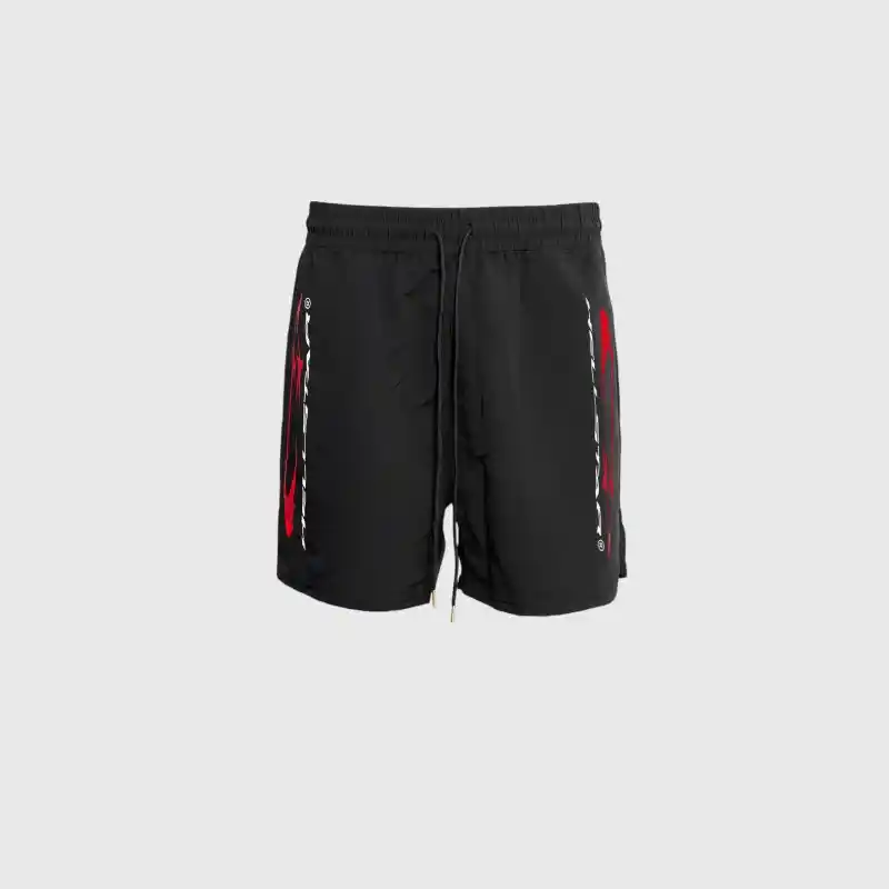 hellstar-black-vertical-athletic-shorts.webp Hellstar Vertical Atheltic Shorts - Image 1
