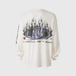 Hellstar Blue Flame Long Sleeve Shirt - Image 2