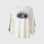 Hellstar Blue Flame Long Sleeve Shirt