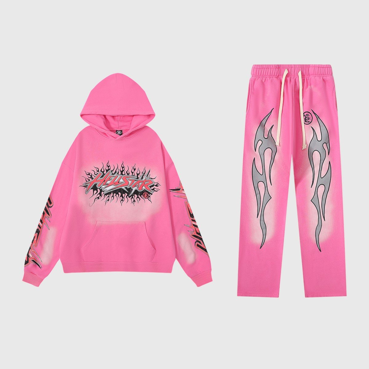hellstar-brainwashed-tracksuit-pink.jpg Hellstar Brainwashed Tracksuit - Image 1