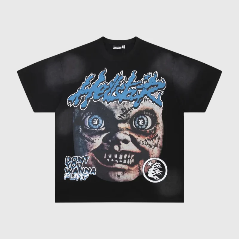 hellstar-chucky-graphic-tee-black.webp Hellstar Chucky T-Shirt - Image 1
