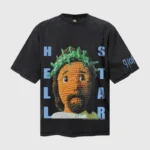 Hellstar Crochet Jesus T-shirt Black