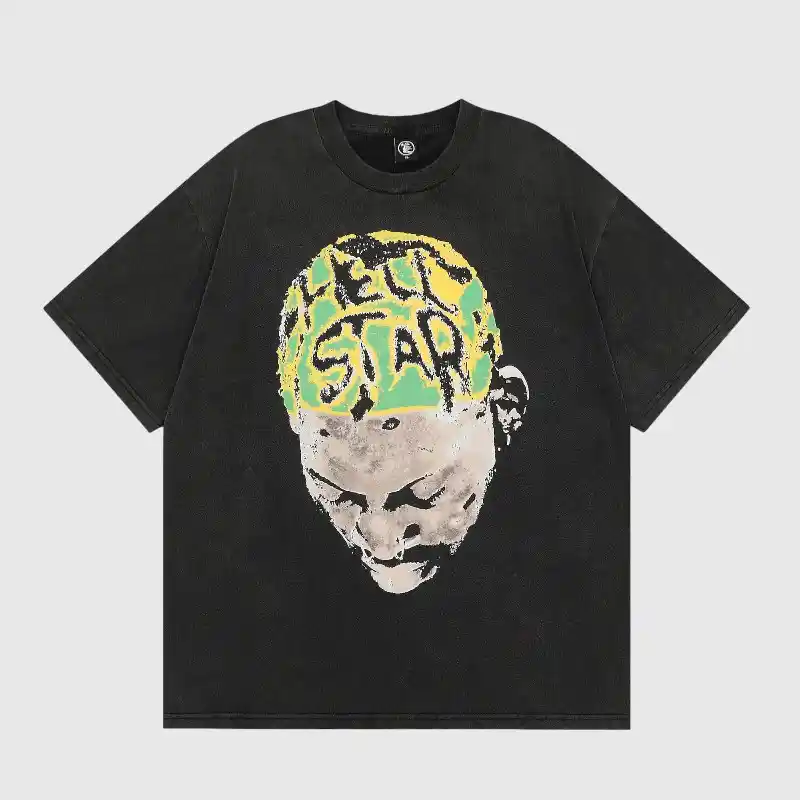hellstar-dennis-rodman-black-t-shirt-front-view.webp Hellstar Dennis Rodman T- Shirt 'Black' - Image 1