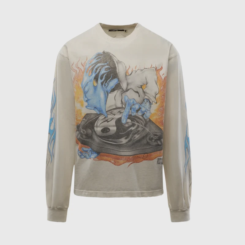 hellstar-dj-reverse-long-sleeve-shirt-front-view.webp Hellstar Dj Reverse Long Sleeve - Image 1