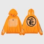 Hellstar Fire Orange Dye Hoodie - Image 3