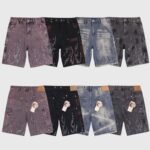 Hellstar Flame Studded Denim Shorts - Image 9