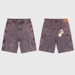 Hellstar Flame Studded Denim Shorts - Image 4
