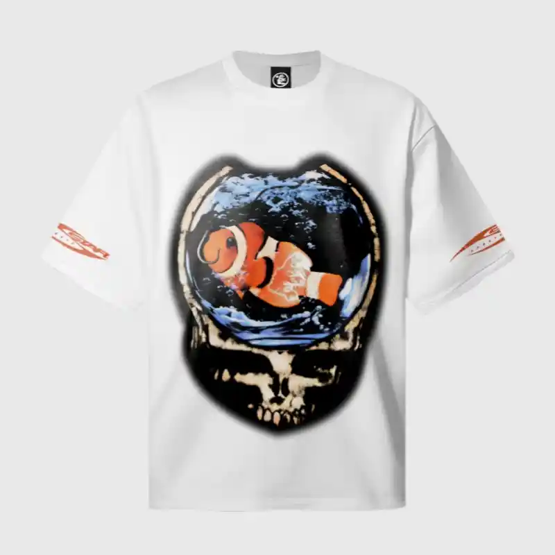 hellstar-gone-fishin-graphic-t-shirt-white.webp Hellstar Gone Fishin T-Shirt - Image 1