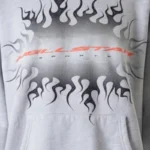 Hellstar Gradient Flame Hoodie Grey - Image 3