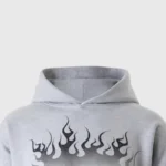 Hellstar Gradient Flame Hoodie Grey - Image 4