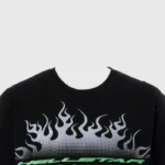 Hellstar Gradient Flame Sports Logo T-Shirt - Image 5