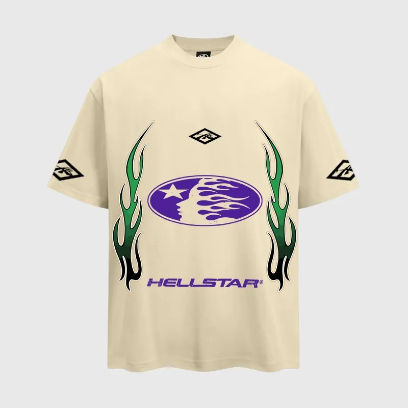 hellstar-gradient-flame-t-shirt-cream.webp The Hellstar Gradient Flame T-shirt - Image 1