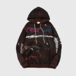 Hellstar Graffiti Brown Hoodie