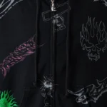 Hellstar Graffiti Zip-Up Hoodie - Image 3