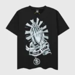 Hellstar Hand Prayer Print T-Shirt - Image 2