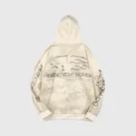 Hellstar HStar Records Hoodie 'Cream' - Image 2