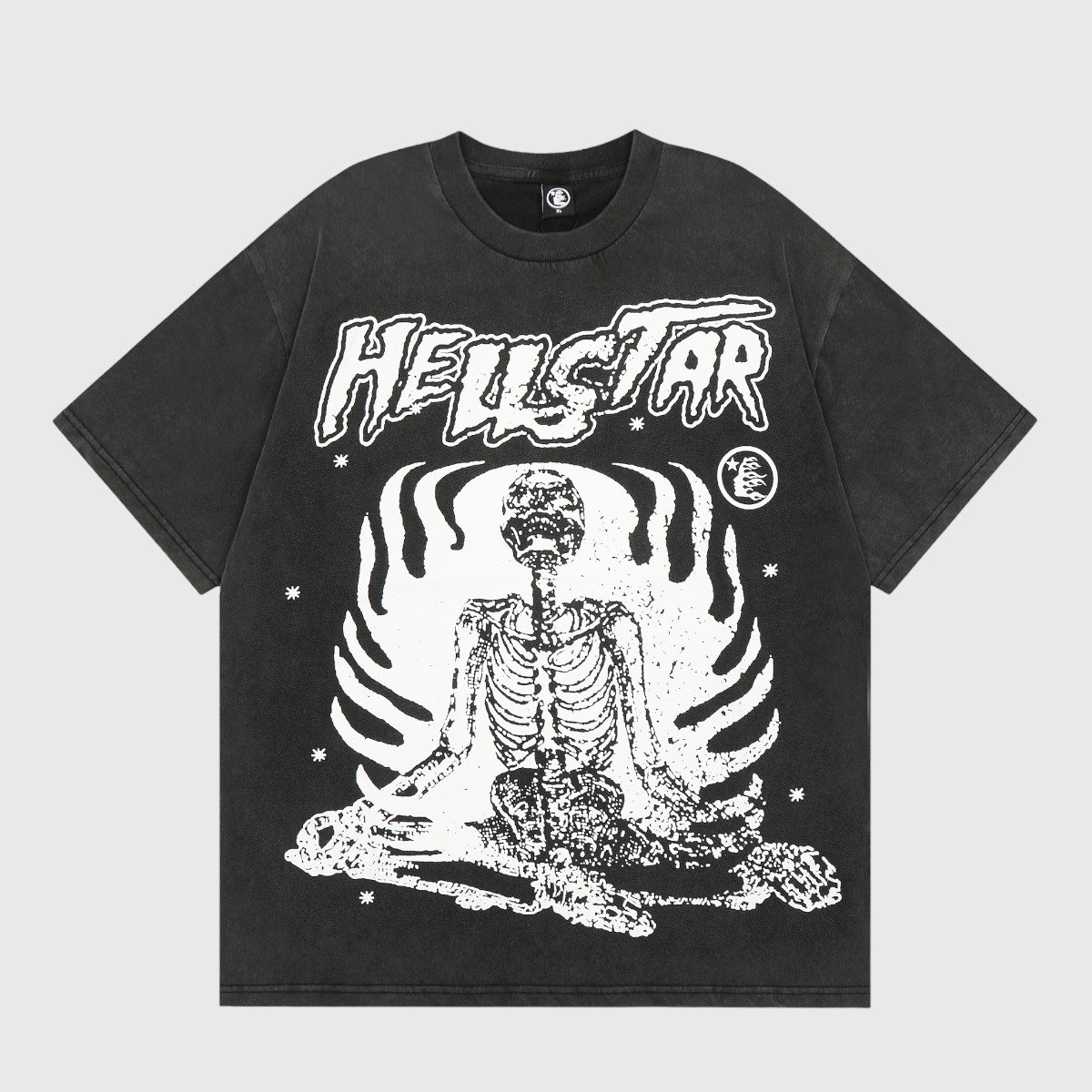hellstar-inner-peace-black-graphic-t-shirt.jpg Hellstar Studios Inner Peace T-Shirt Black - Image 1