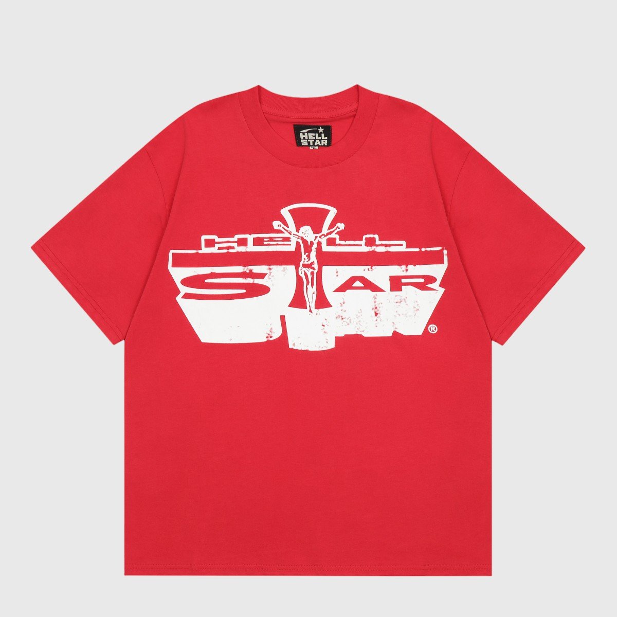 hellstar-jesus-emblem-t-shirt-red.jpg Hellstar Studios Jesus Emblem T-Shirt Red - Image 1