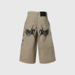 Hellstar Khaki Tribal Airbrushed Shorts - Image 2